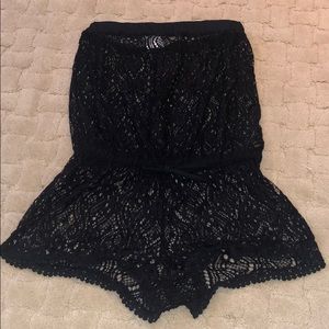 CUTE LIKE NEW Black Lace Swim Coverup